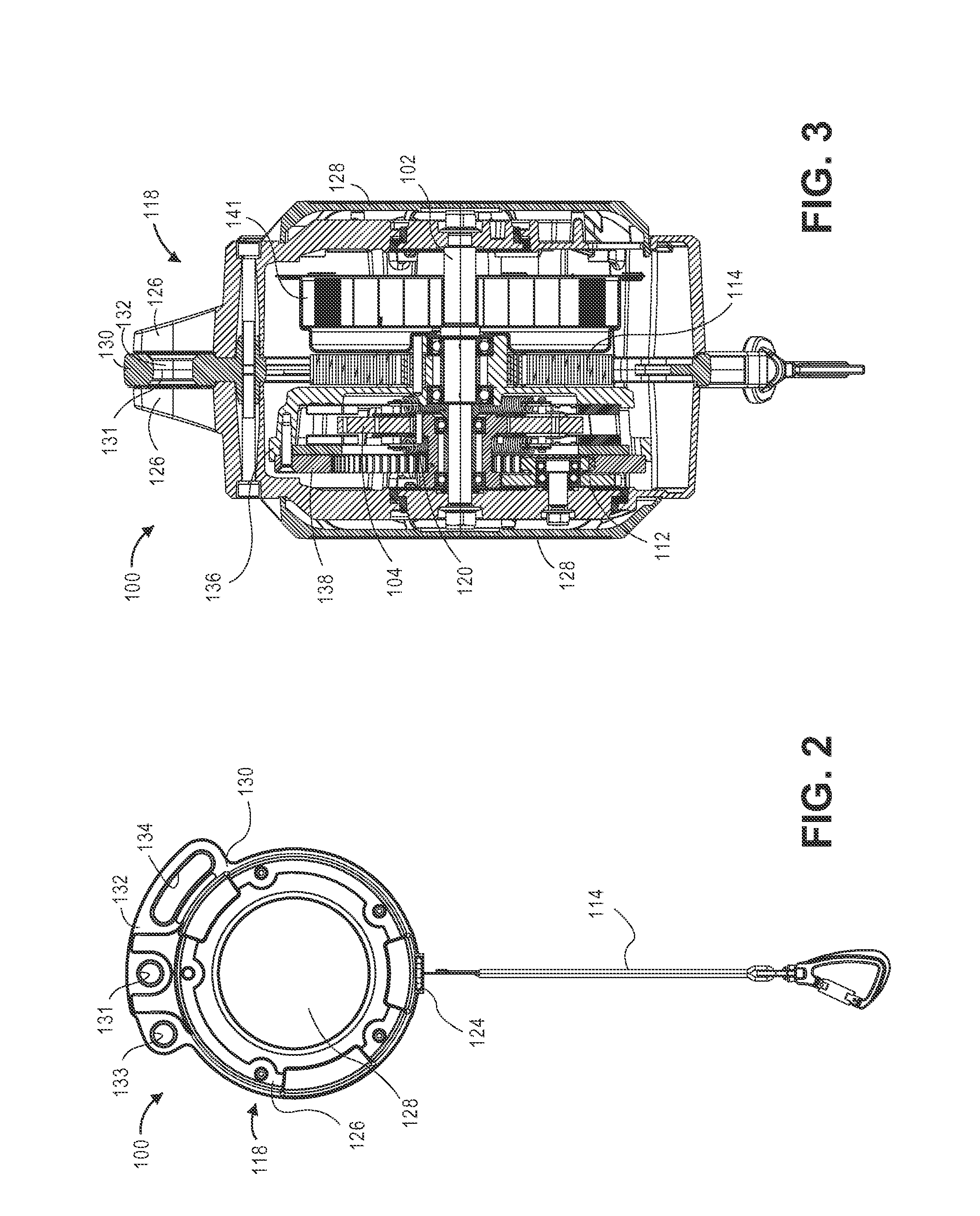 Line dispensing device with eddy current breaking for use with climbing and evacuation