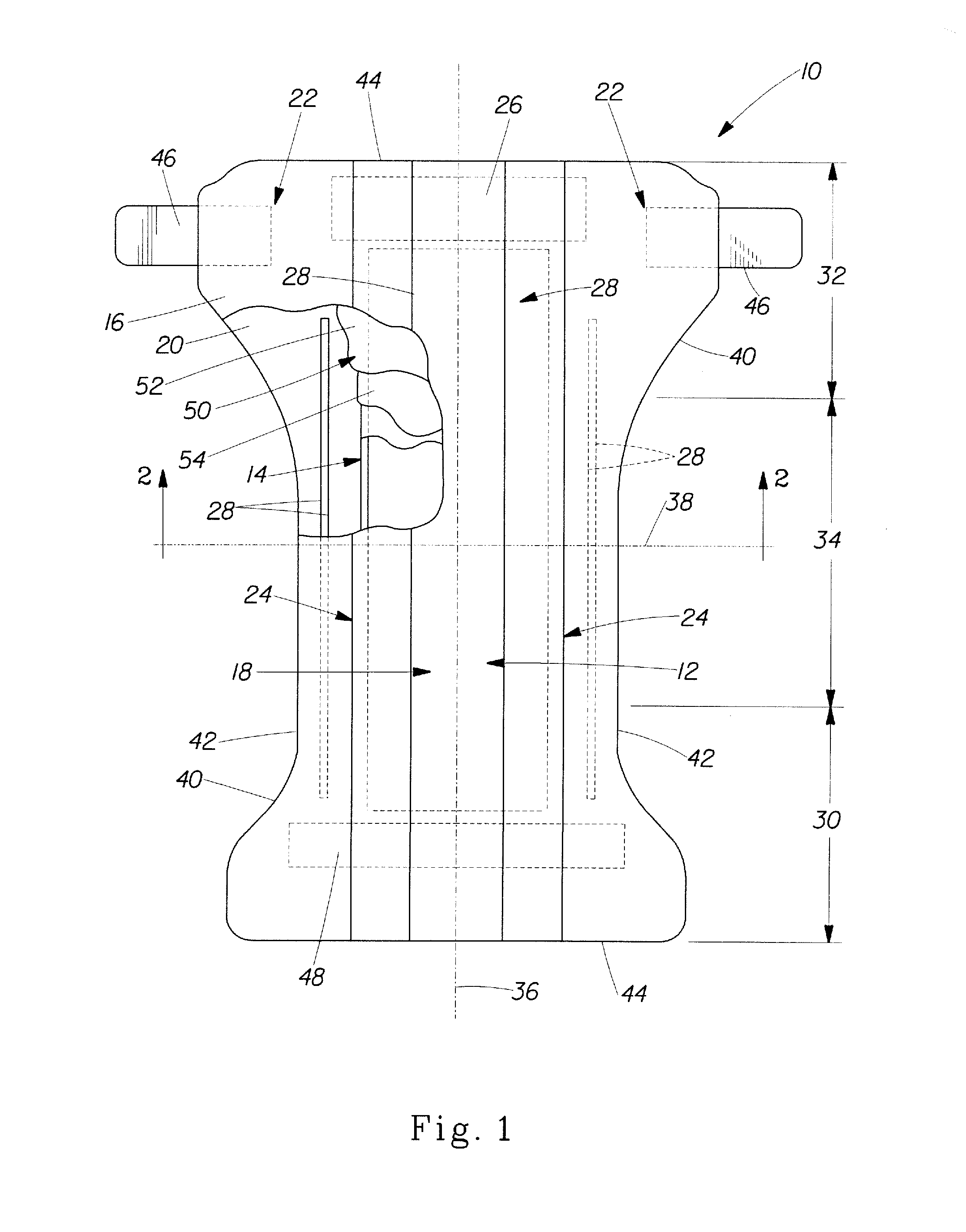 Method And Apparatus For Making Disposable Absorbent Article With Absorbent Particulate Polymer Material And Article Made Therewith