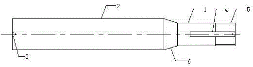 Mandrel and processing method for inspection of Shobling lathe