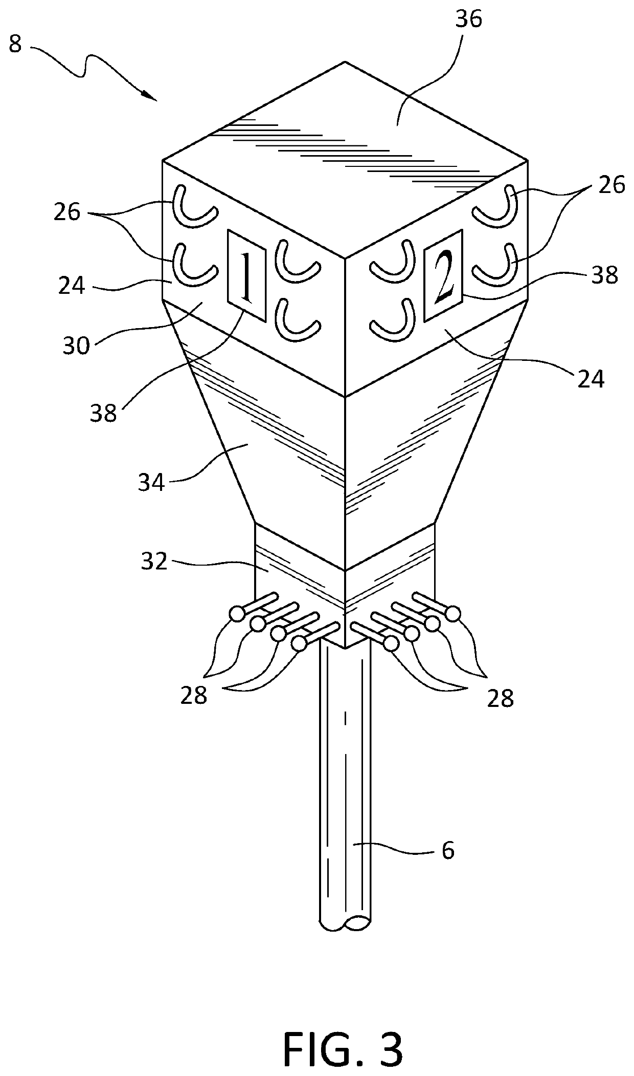 Intravenous fluid bag supporting assembly