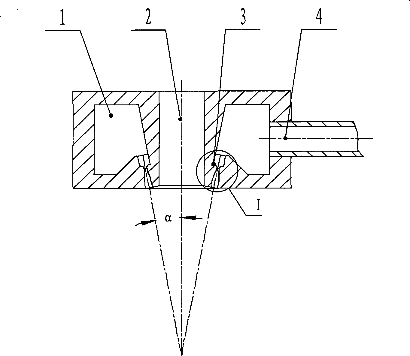 Loop type supersonic nozzle device for atomizing metal gas
