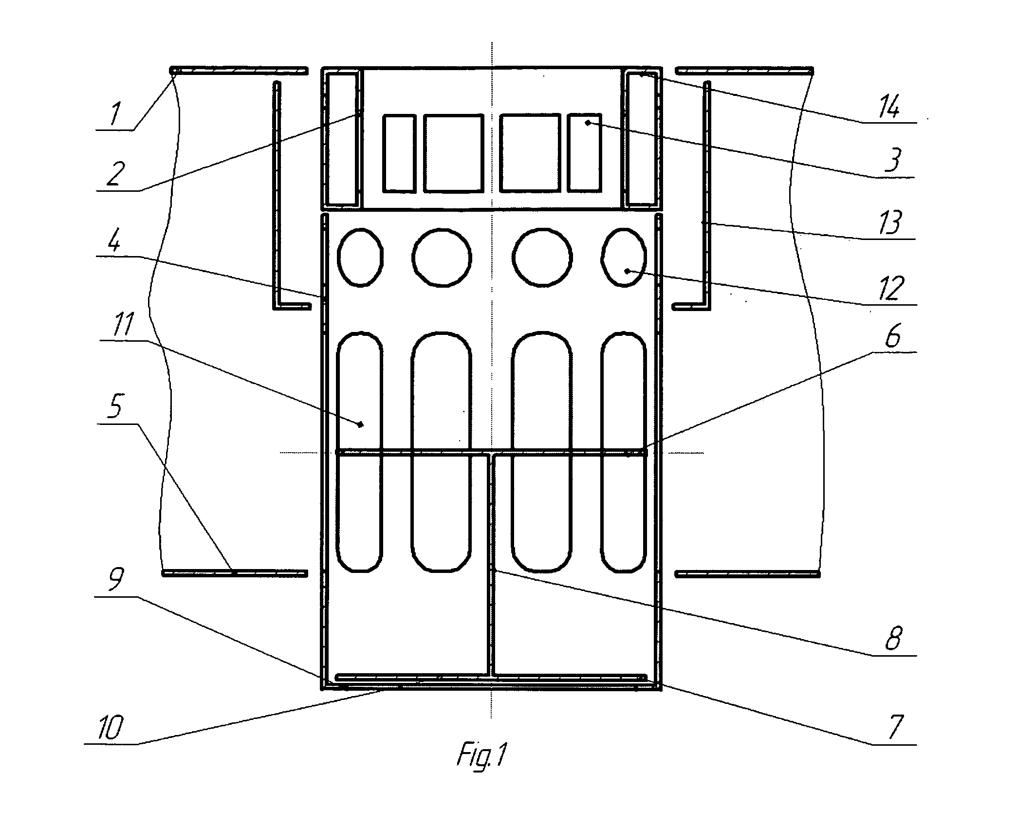 Mass exchange contact device