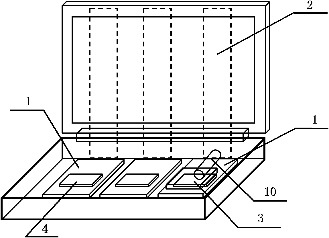 Method for cooling laptop, cooling system and efficiently cooled laptop