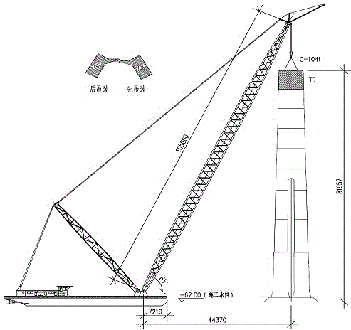 Construction method of curved-surface arc-shaped main towers of cross-river single-cable suspension bridge
