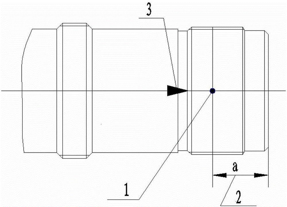 Machining method of fixed starting point thread