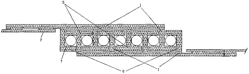 Porous sealing device for connecting vertical flexible barrier system
