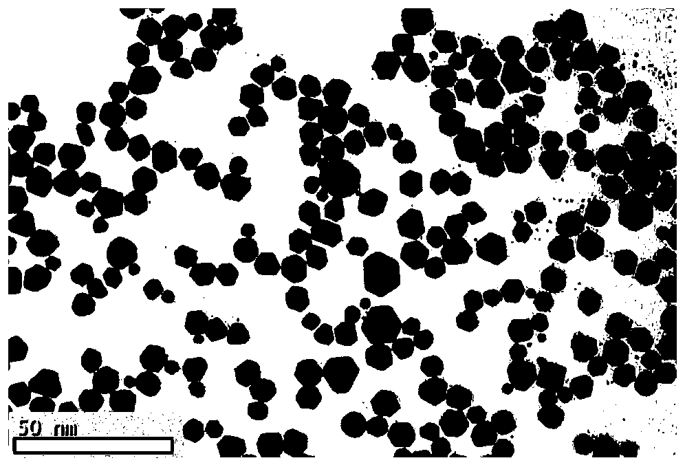 A preparation method for nano-palladium-supported catalyst with exposed highly active {110} crystal faces