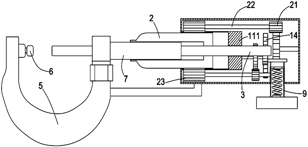 Novel push-type micrometer caliper