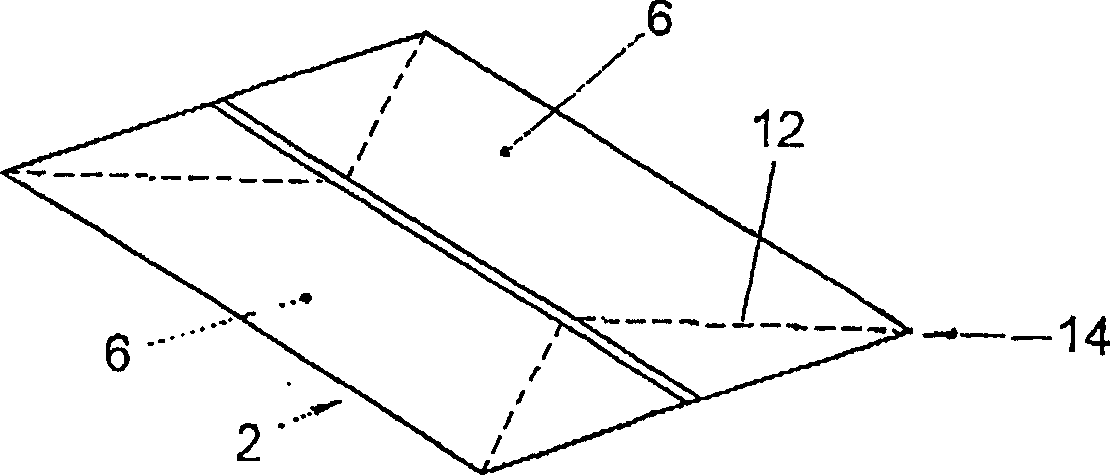 Collapsible container from plastic, and method and mold for the manufacture thereof