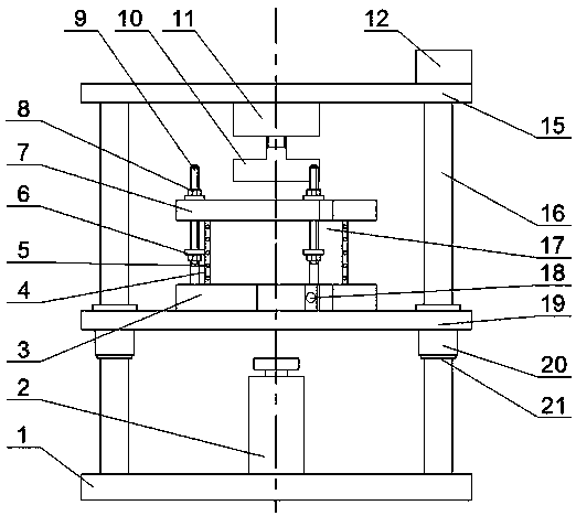 A specimen pressurizing device for three-dimensional photoelastic stress experiment
