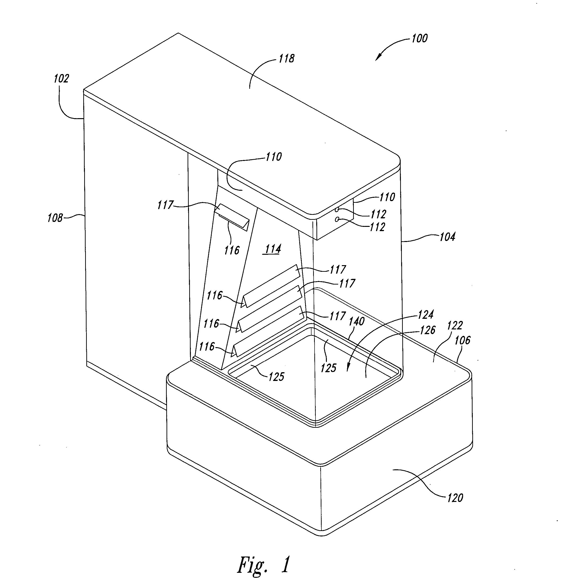 Compact material marking system and method