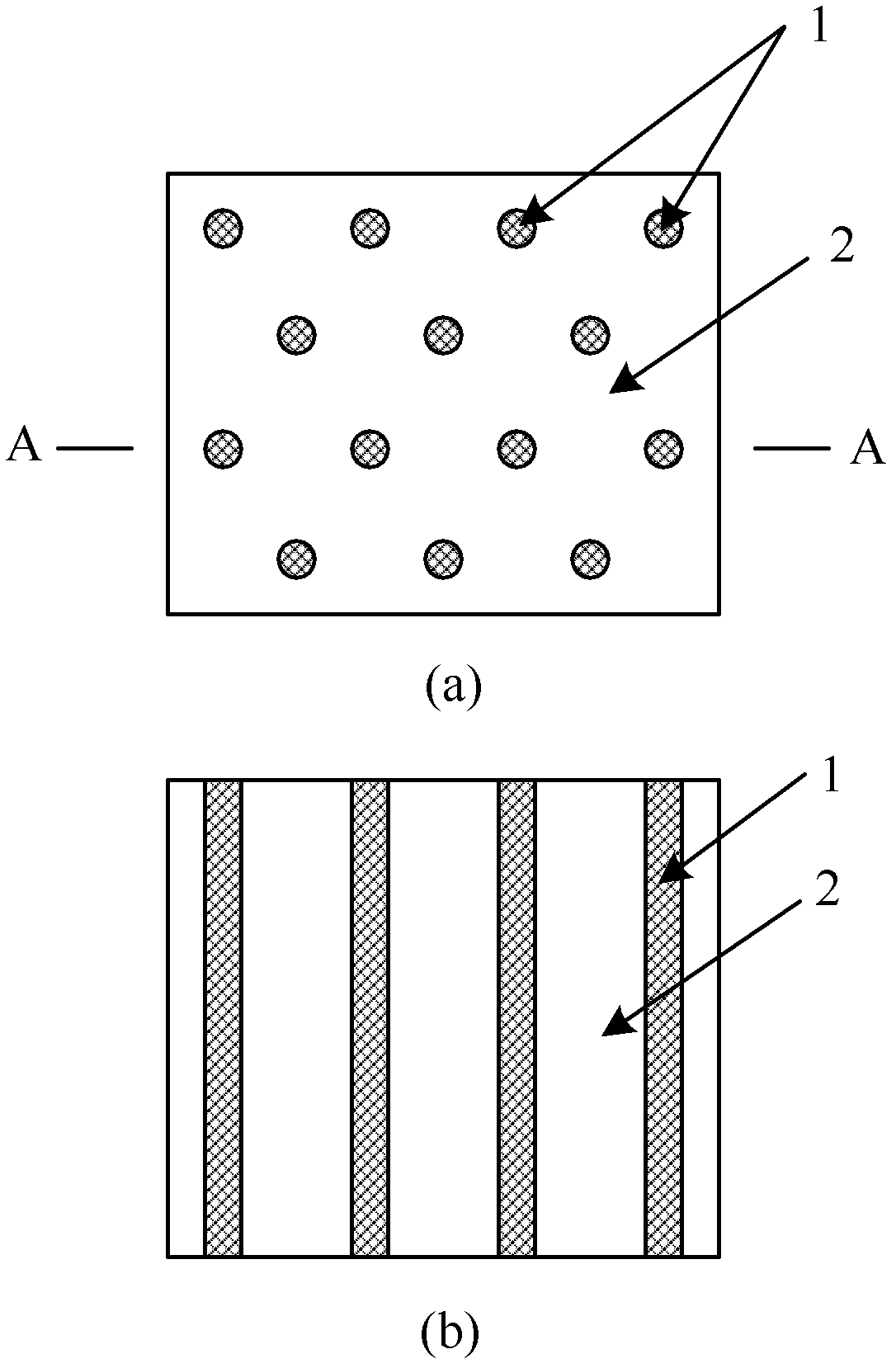 Ceramic column array reinforced metal based composite material or part and preparation method thereof