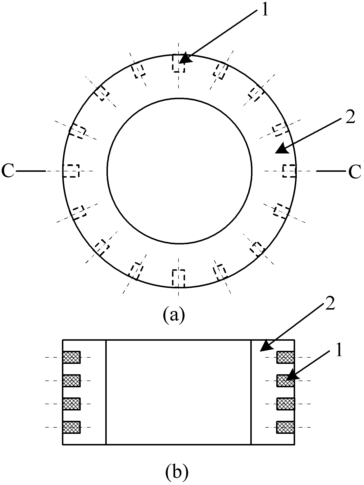 Ceramic column array reinforced metal based composite material or part and preparation method thereof