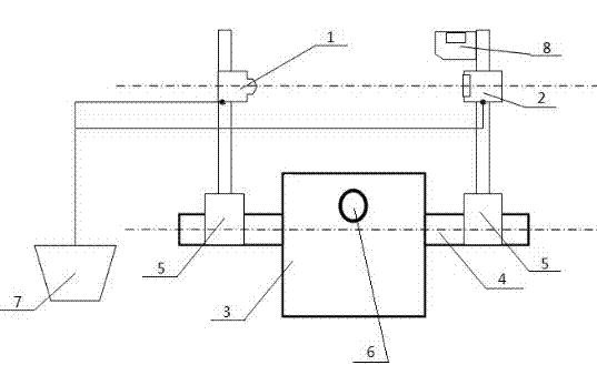 Simple calibration method of laser centering instrument
