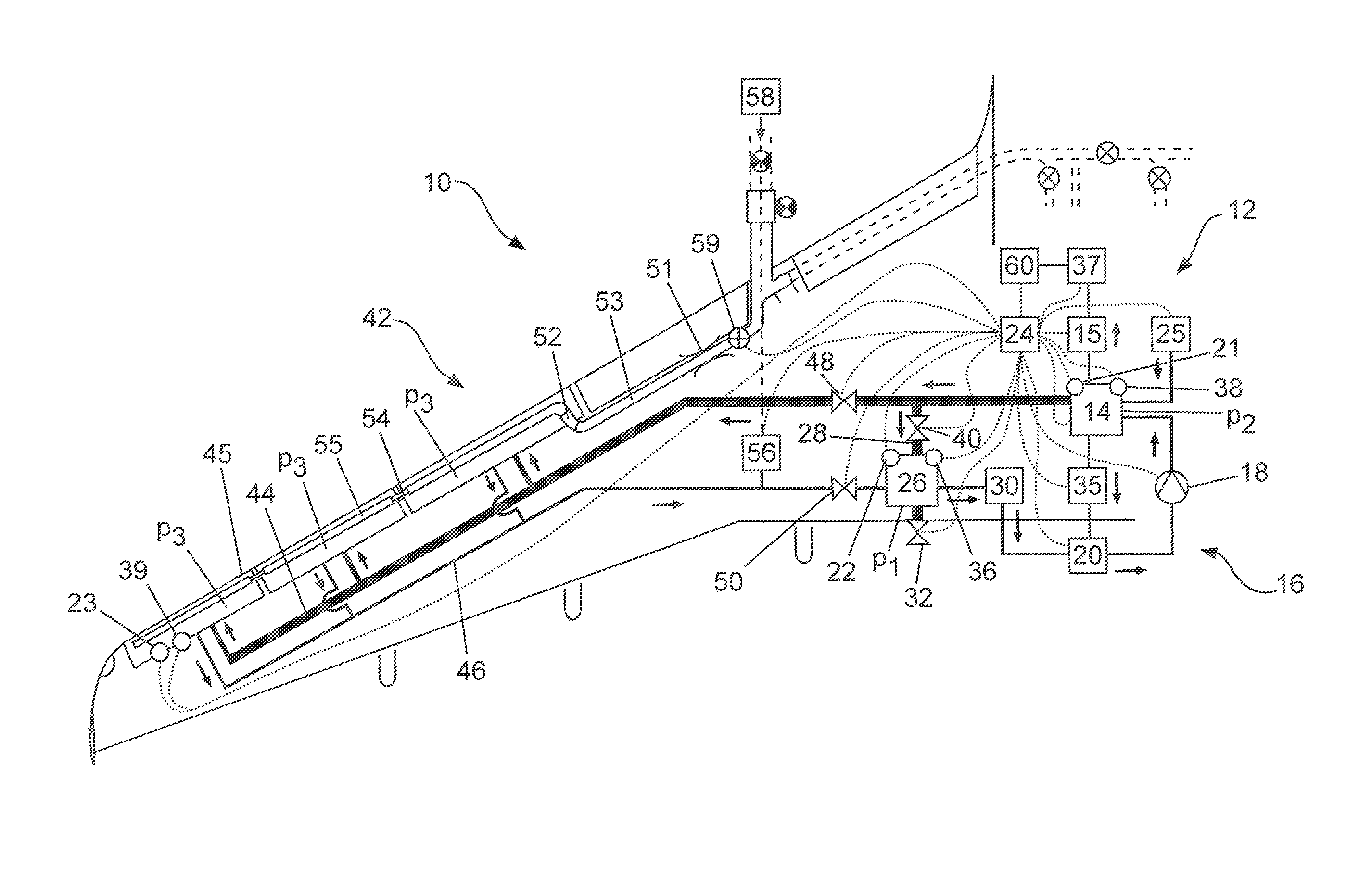 Icing protection system for an aircraft and method for operating an icing protection system