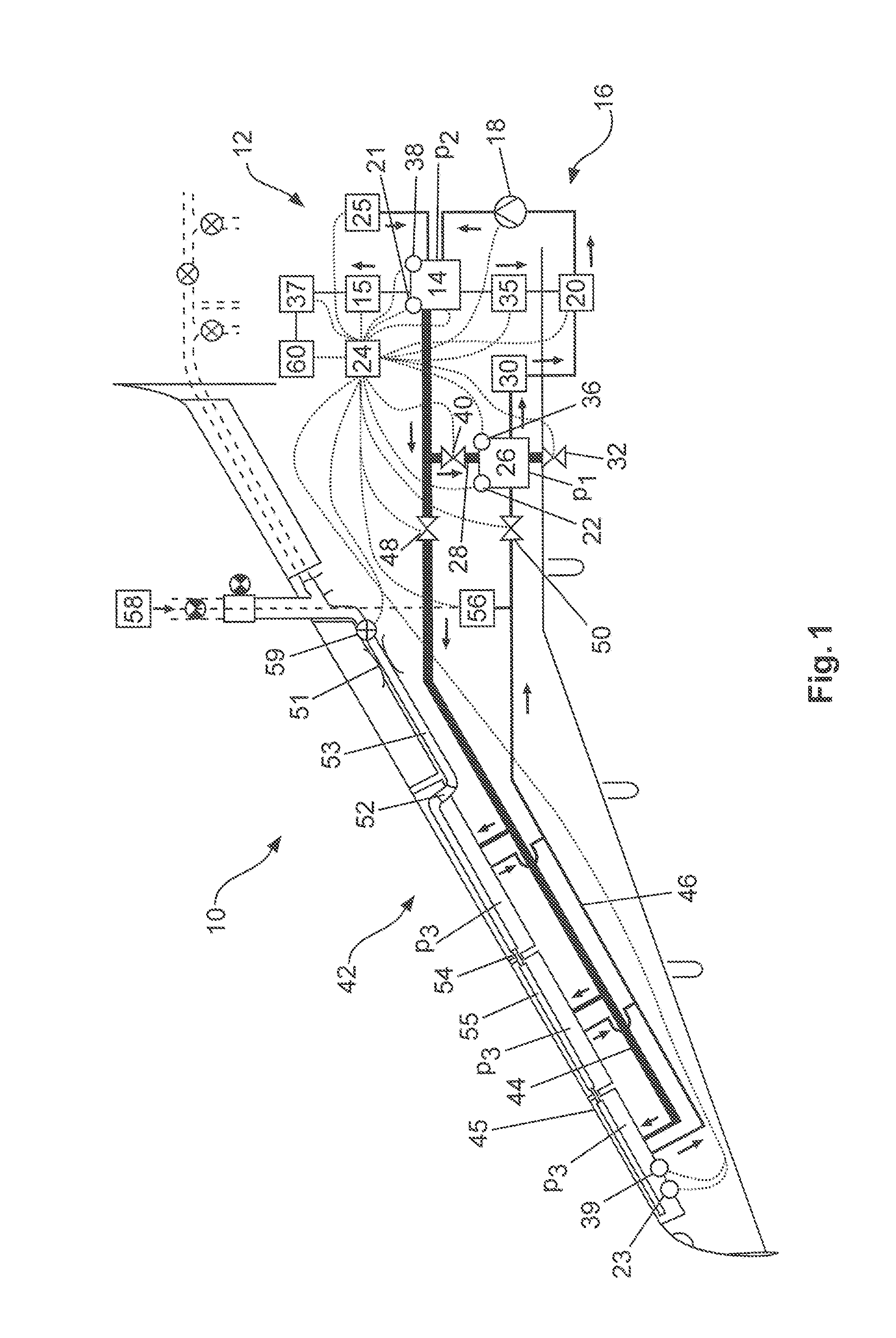 Icing protection system for an aircraft and method for operating an icing protection system