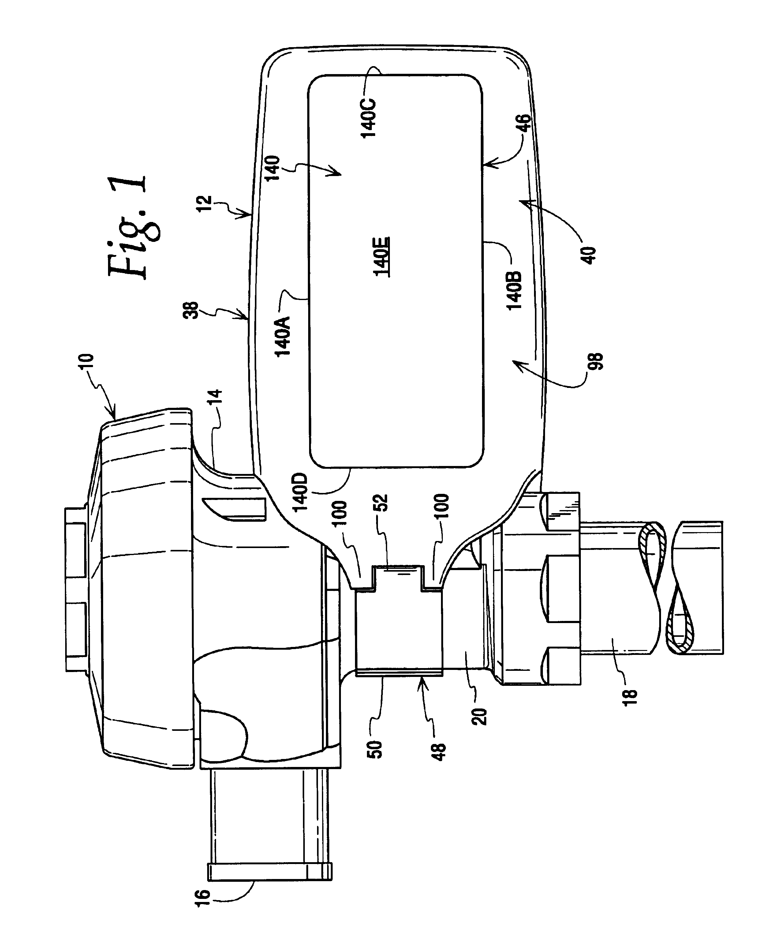 Automatically operated handle-type flush valve