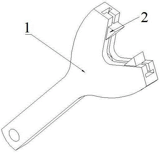 Bevel-angle self-locking spanner