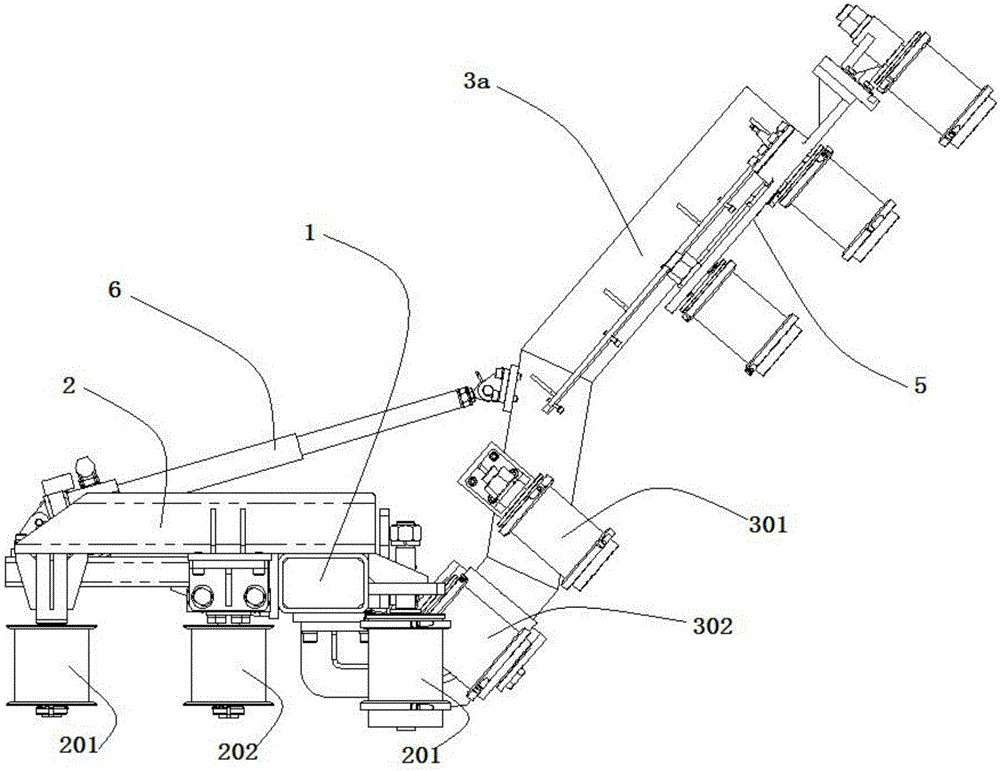 Belt guide device for pipeline winding machine