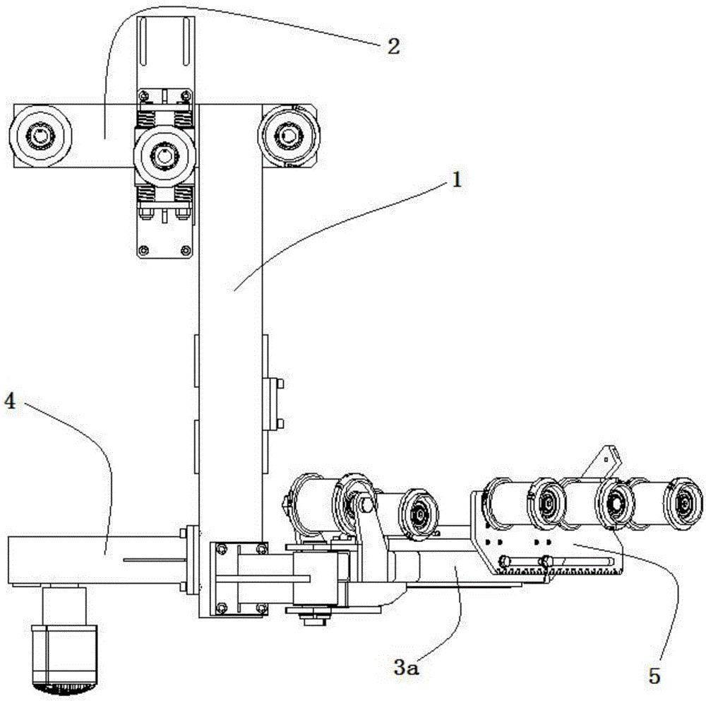 Belt guide device for pipeline winding machine