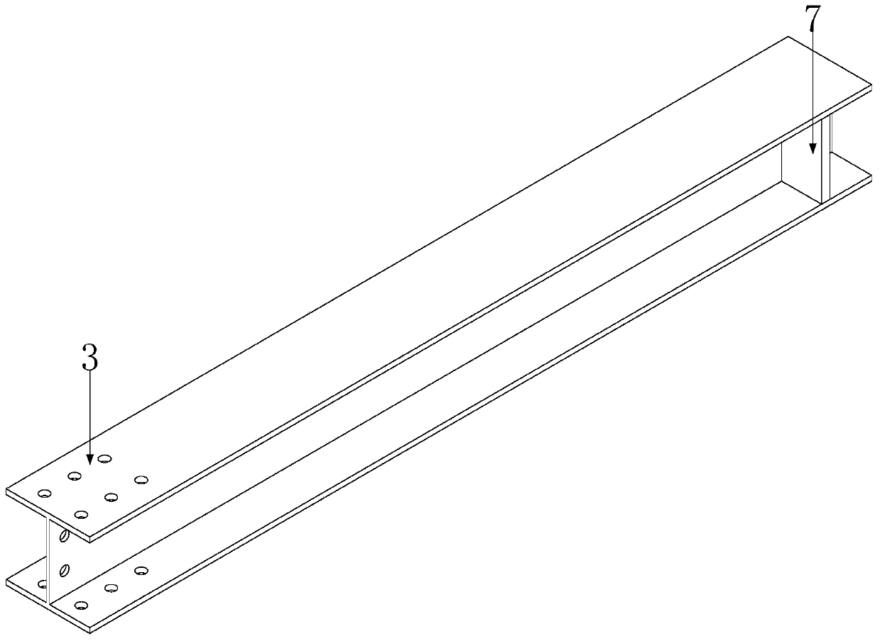 Beam column joint for connecting assembling type steel structure inner inserting plate square steel pipe column clamping plate