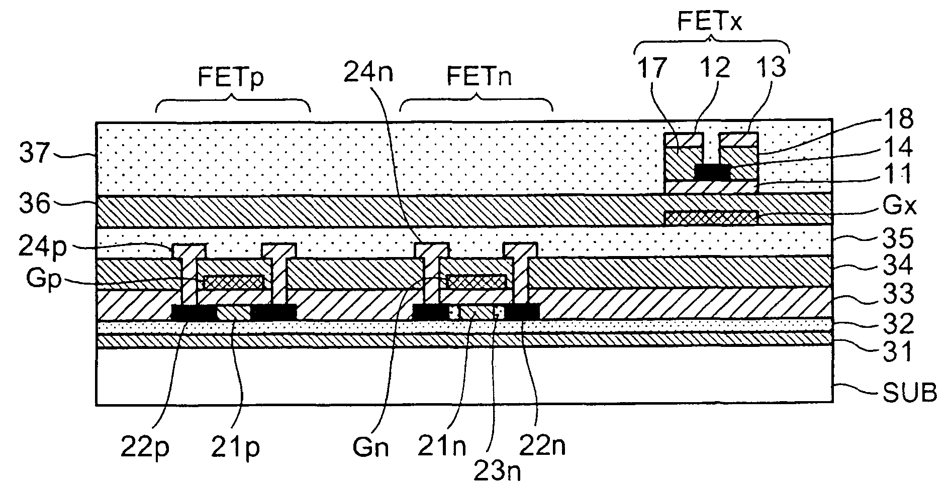 Transistor arrray, manufacturing method thereof and image processor