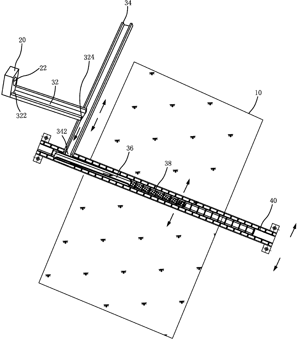 A concrete distribution and conveying system