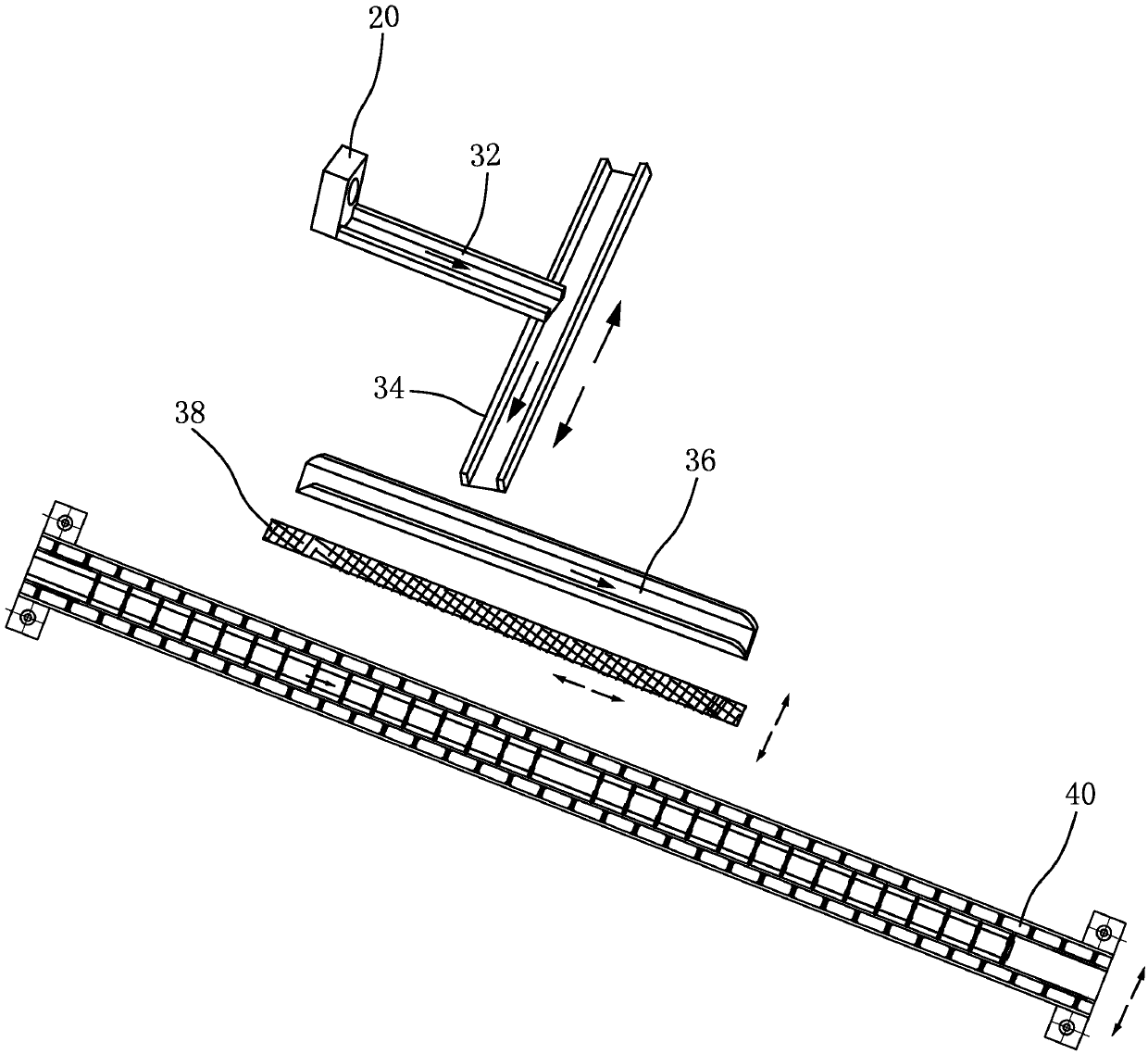 A concrete distribution and conveying system