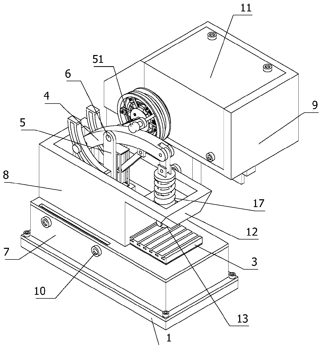 Precise lever type stamping machine tool