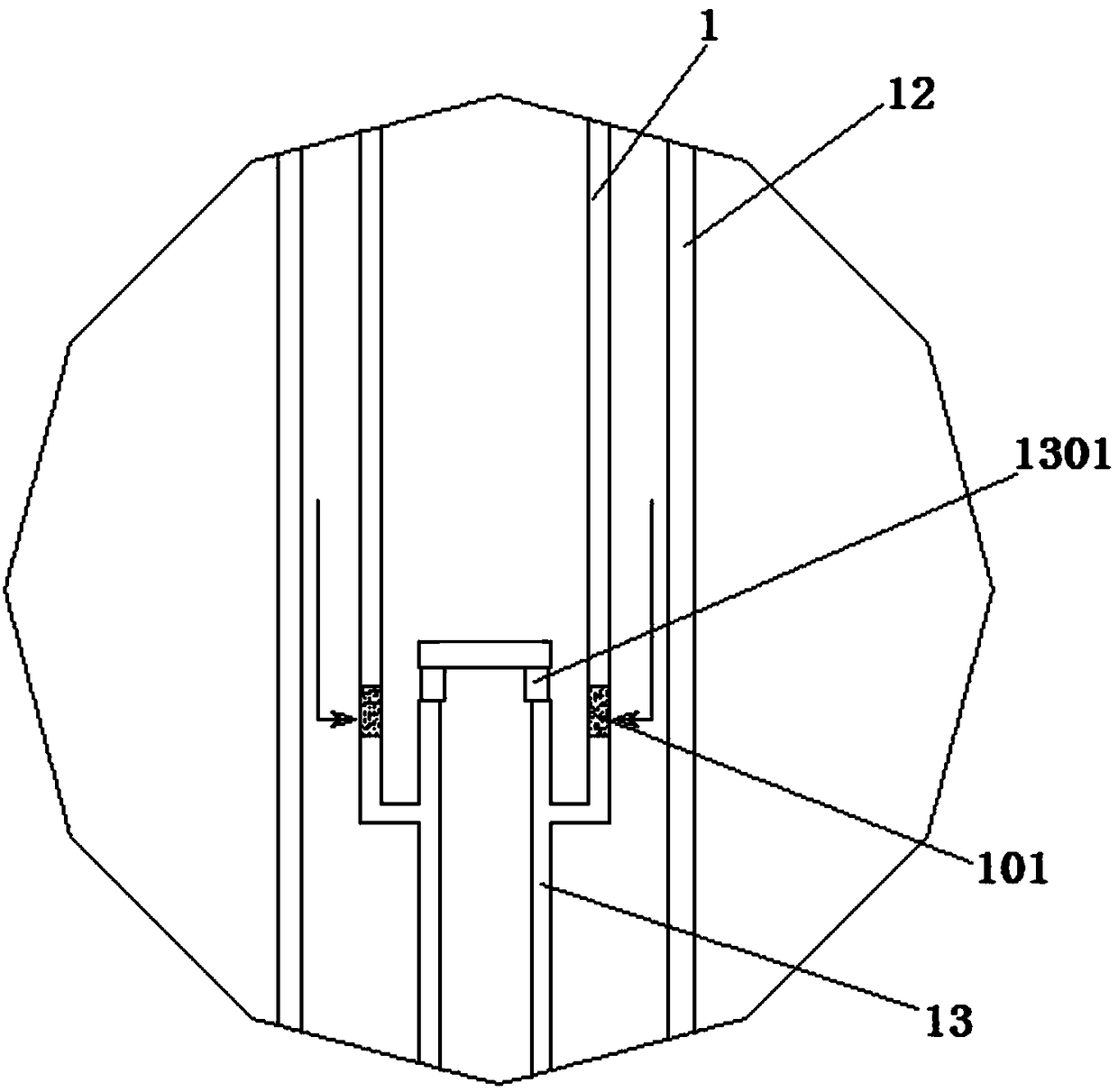 Fluidized bed for preparing carbon nano tubes in batch based on chemical vapor deposition method