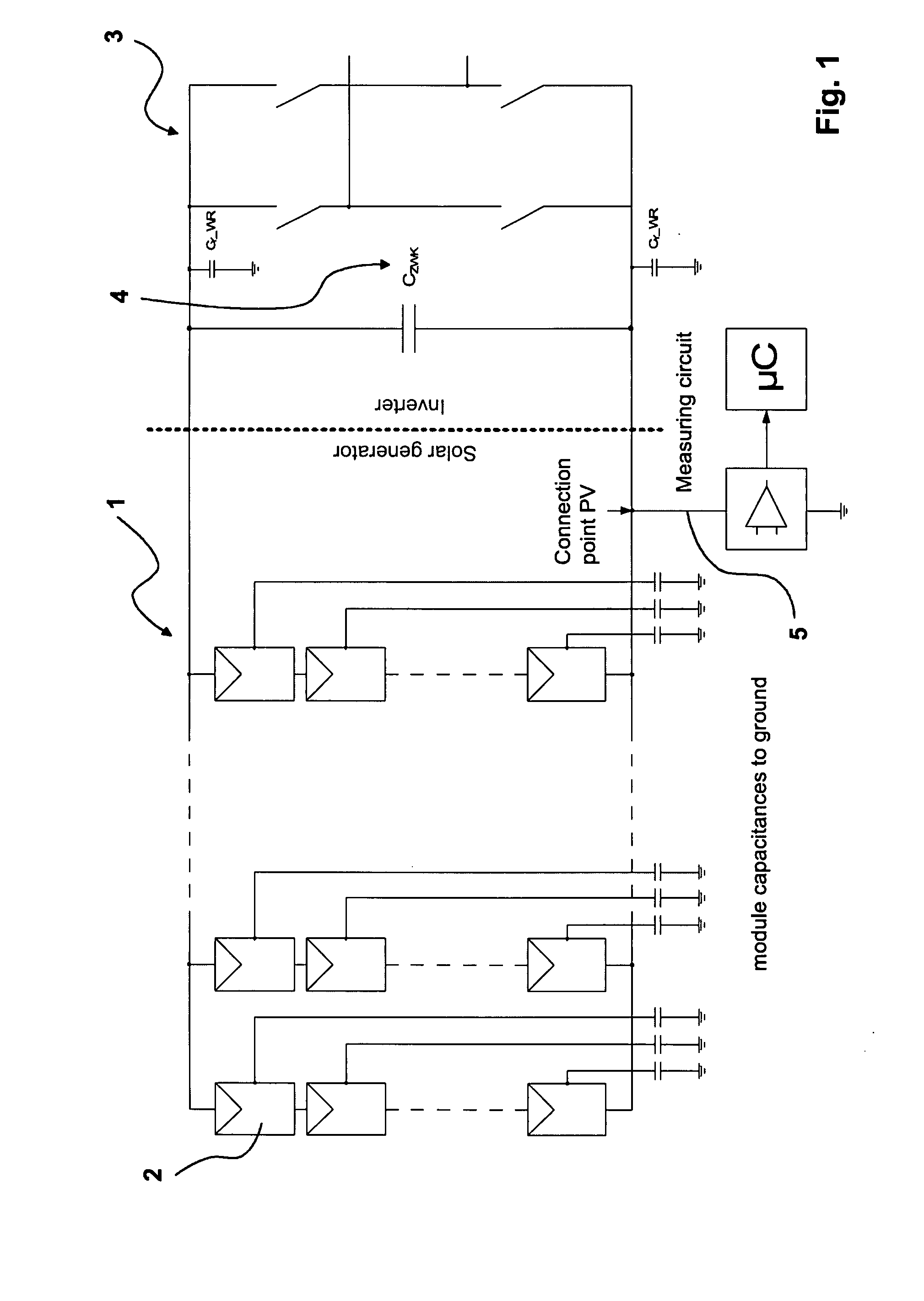 Method of monitoring a photvoltaic generator