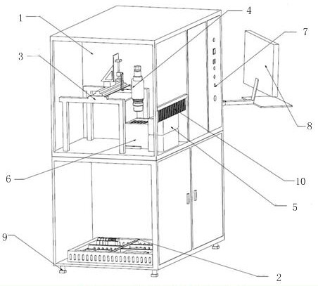 A calibration device for optical traceability standard device of fluorescent quantitative PCR instrument