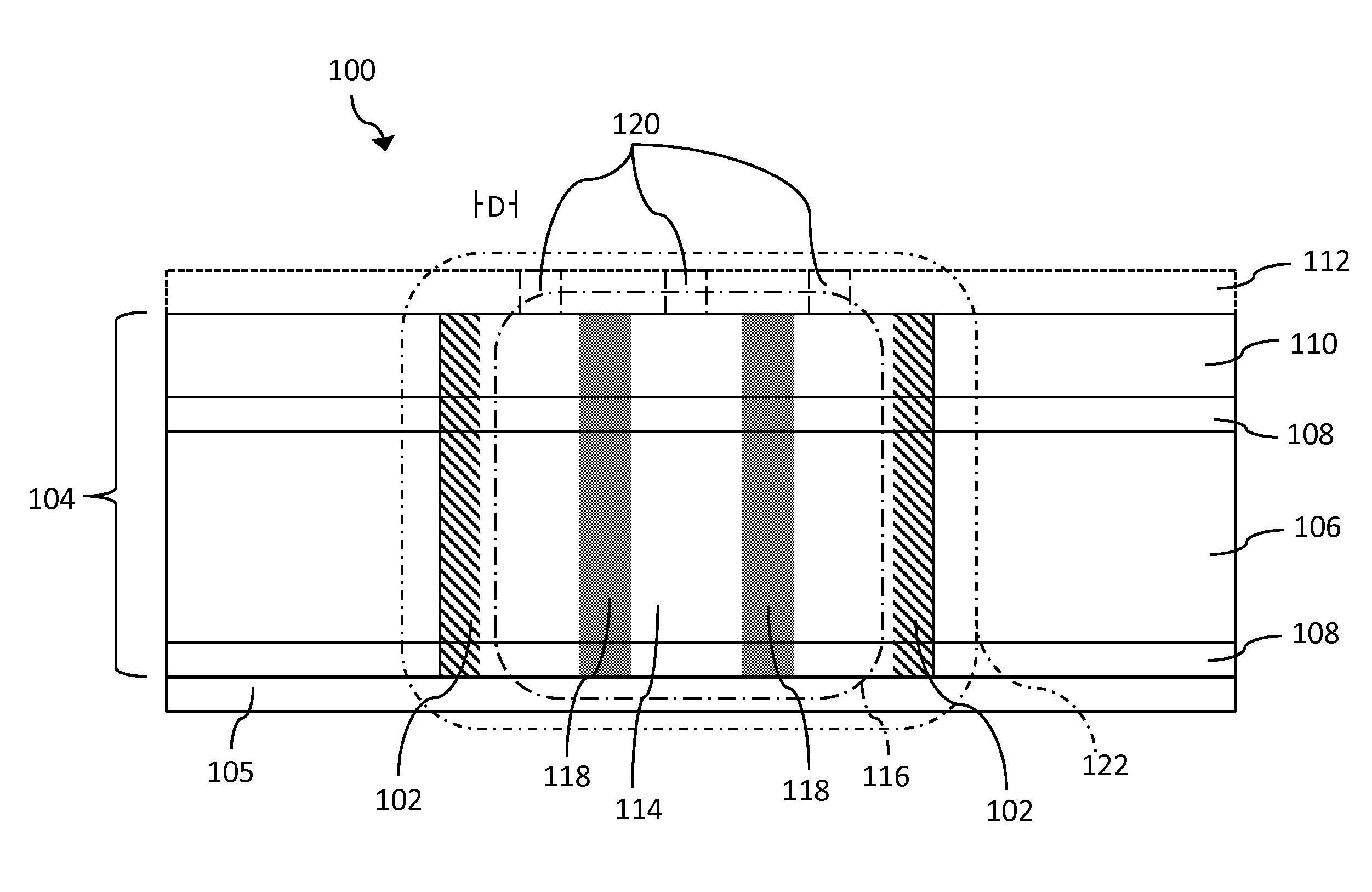 Controlled metal extrusion opening in semiconductor structure and method of forming