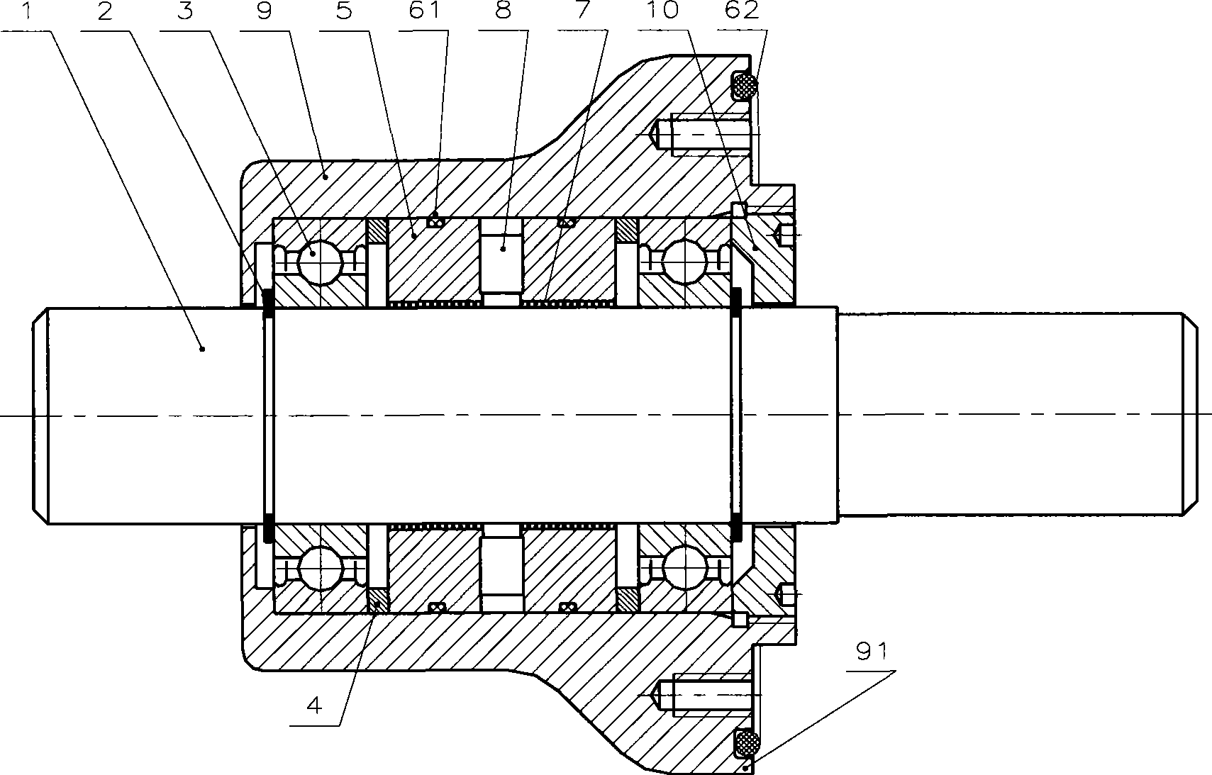 Dynamic sealing device for middle/high voltage power switchgear