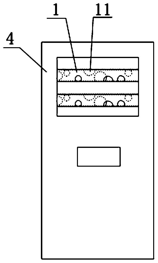 Air-conditioning air mixing device and air conditioner