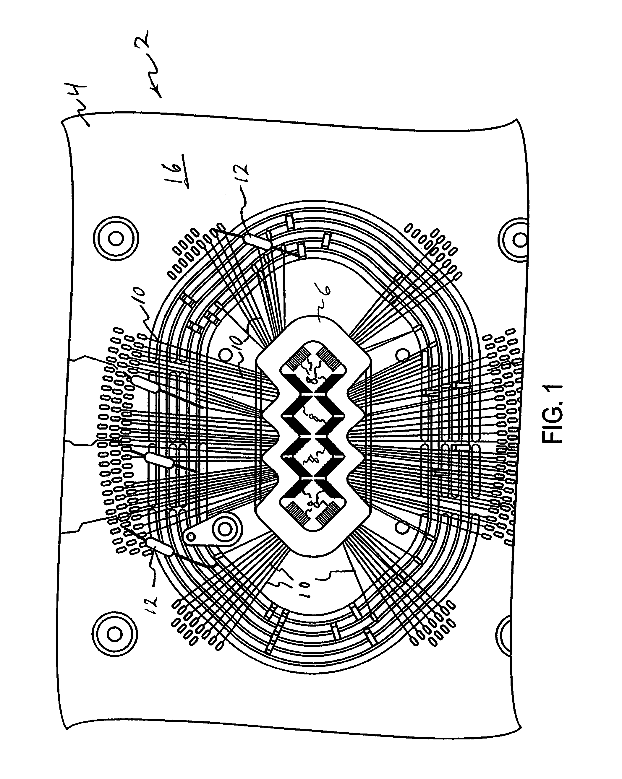 Bottom side stiffener probe card