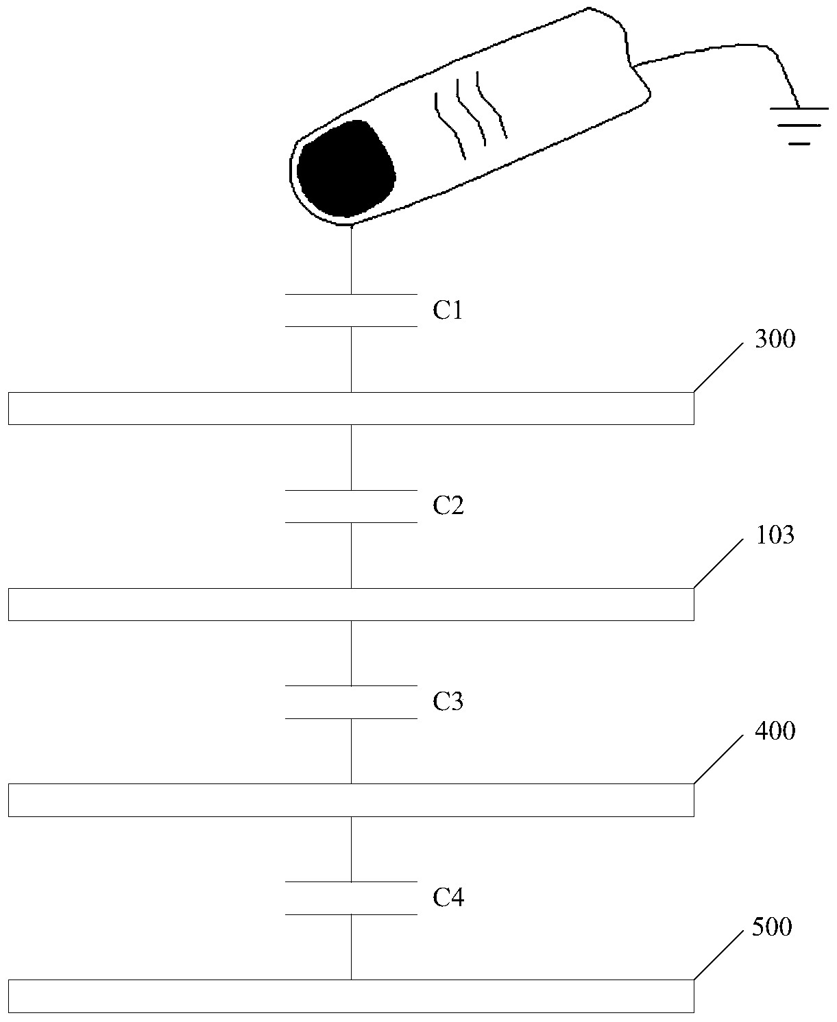 Embedded touch screen, display device and driving method thereof