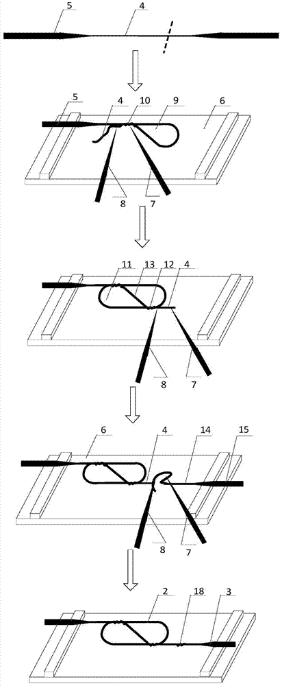 All-fiber filter and preparation method thereof