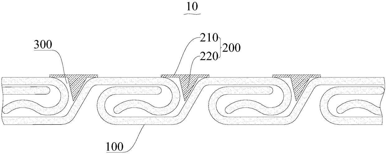 Skeleton layer for marine flexible pipe, and composite flexible pipe