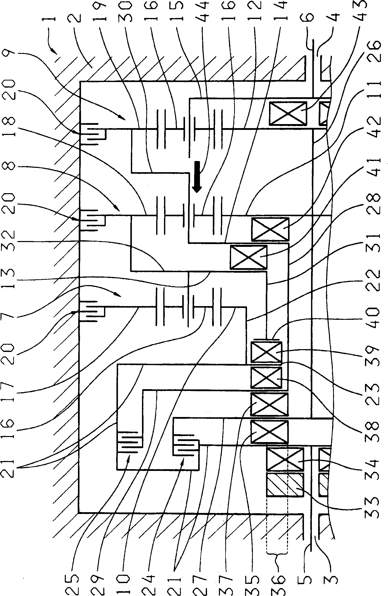 Transmission with at least two planet gear stages