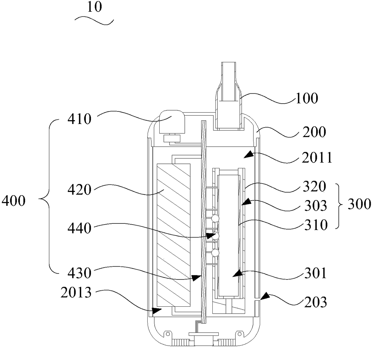 Electronic heating device