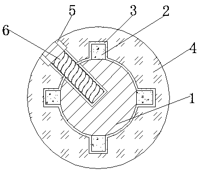 Large-diameter wide-fin spiral drill rod