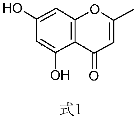 Chemical preparation method of compound 2-methyl-5,7-dihydroxy chromone