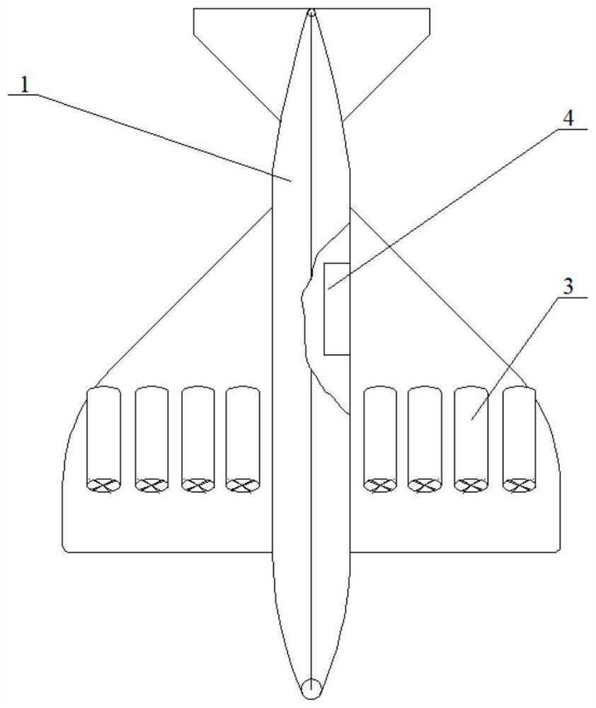 Nuclear power non-landing aircraft logistics express transportation system and method