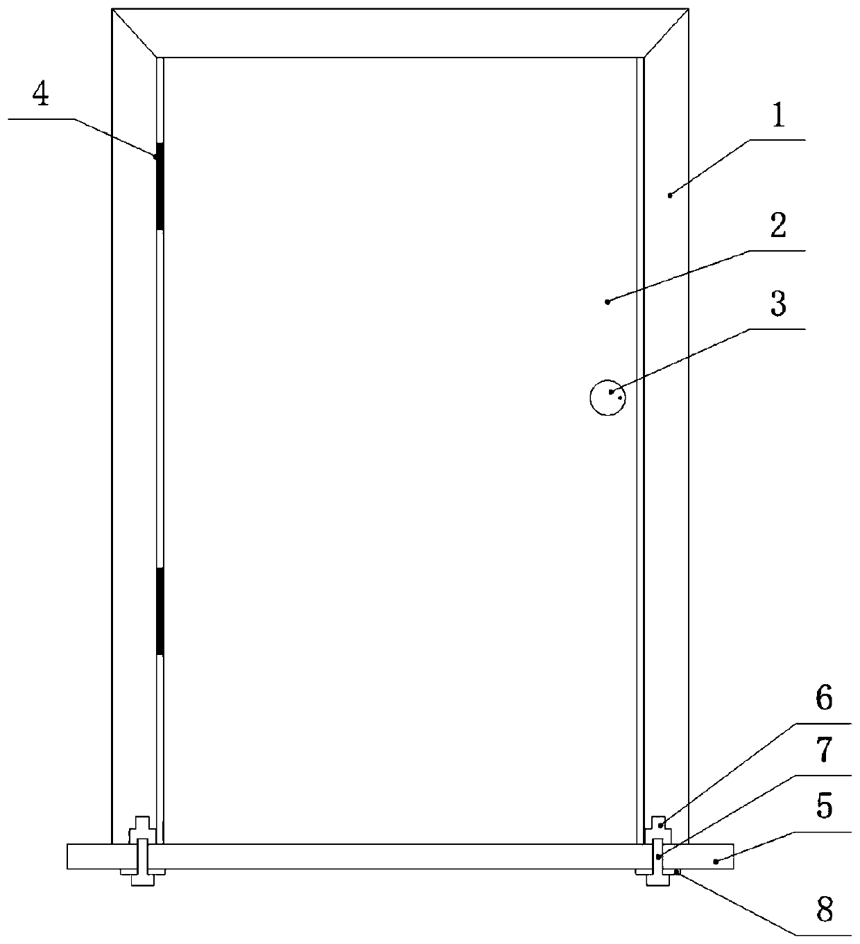 An installation structure for a quick-installed wooden door and a door pocket