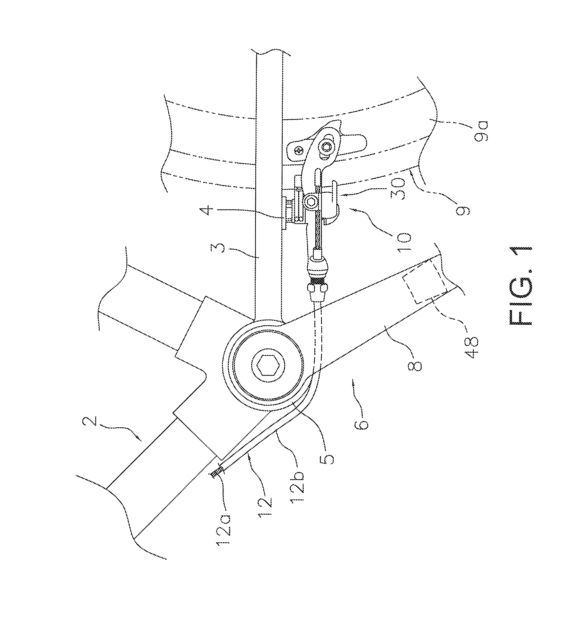 Bicycle having brake with quick release mechanism