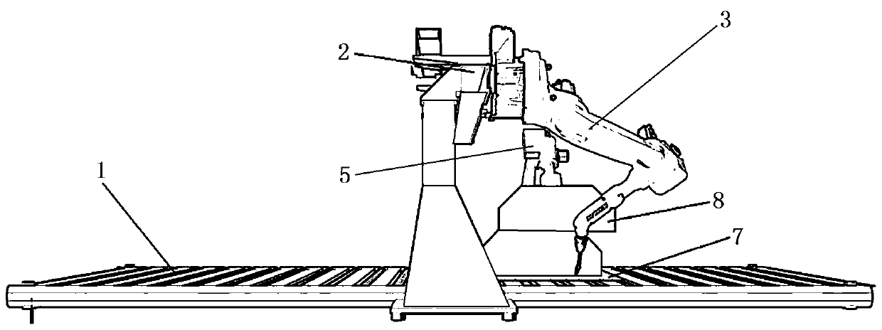 Ship sub-assembly automatic assembling device based on binocular vision and implementation method thereof