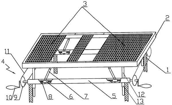 Lifting-and-descending type medical treatment bed