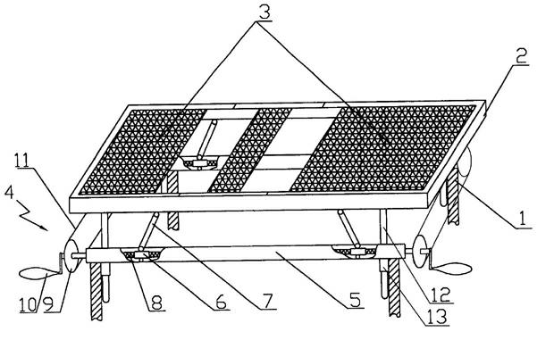 Lifting-and-descending type medical treatment bed