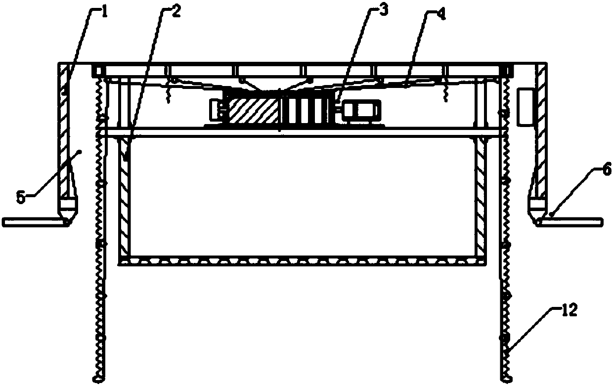 Full-automatic central mosquito net hung on ceiling and having hoist ropes